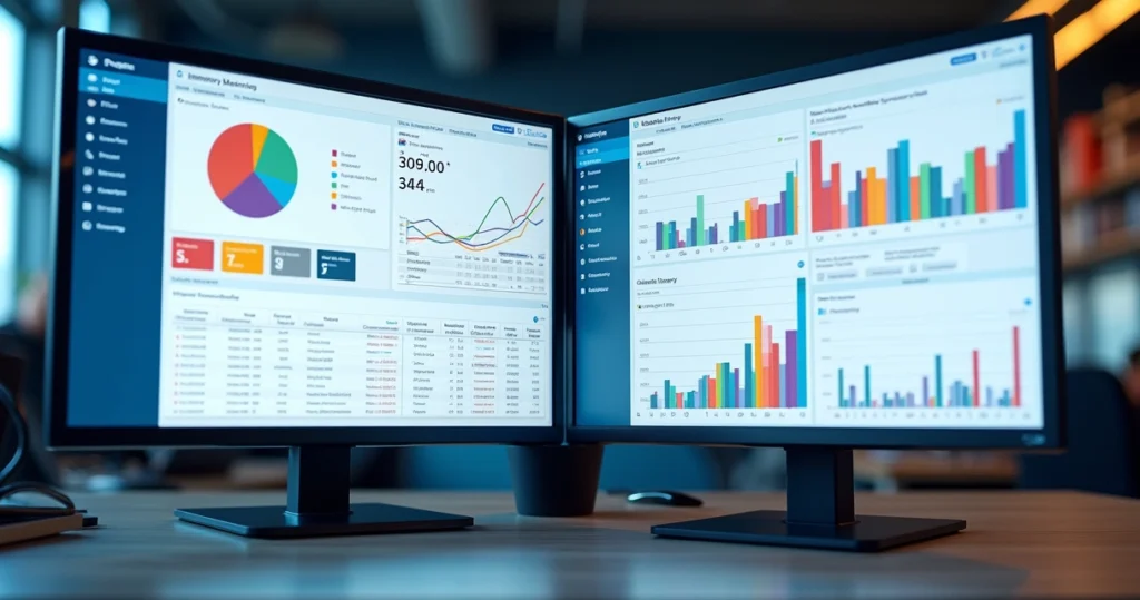 Tela dividida mostrando interfaces de Salesforce e Oracle Responsys com gráficos e dados de marketing digital lado a lado