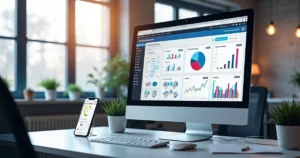 Tela de computador mostrando configuração de audiência lookalike em plataforma de anúncios digitais com gráficos e dados detalhados